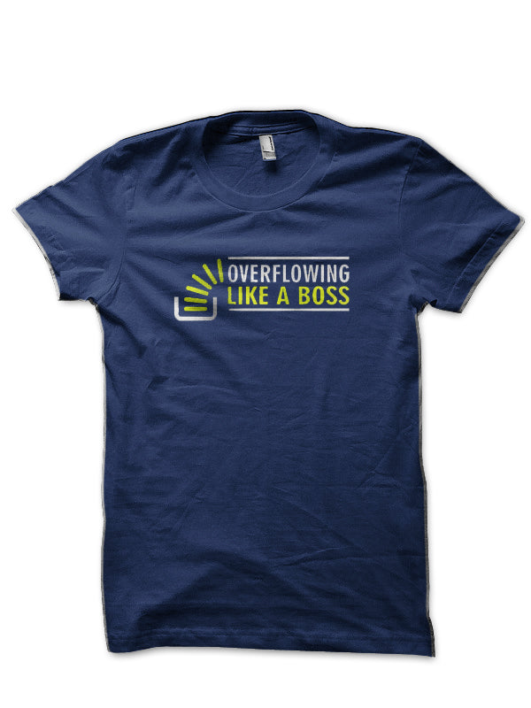 Stake Overflow Navy Blue T-Shirt