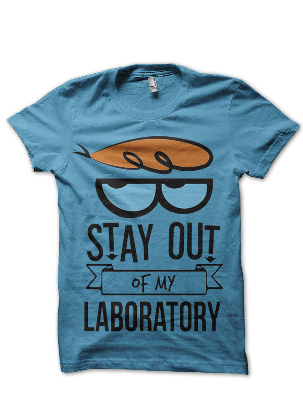 Stay Out Of My Laboratory Dexter Grey T-Shirt