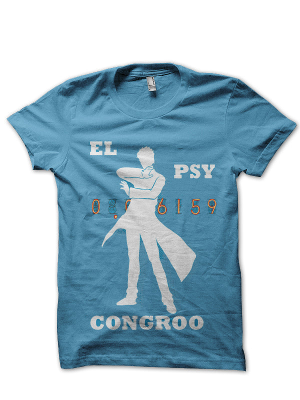 Steins Gate Light Blue Half Sleeve T-Shirt