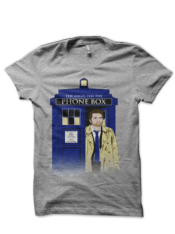 The Angel Has The Phone Box Grey T-Shirt