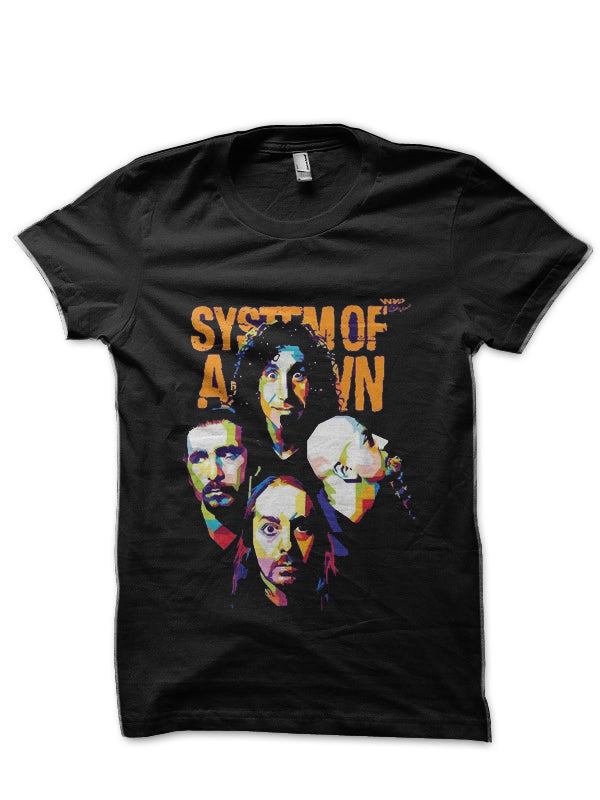 System Of A Down Black T-Shirt