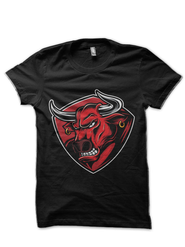 Raging Bull – Hip Bull – Angry Bull Half Sleeve T-Shirt