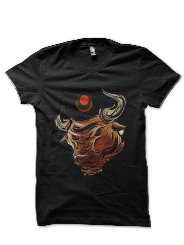 Bull Half Sleeve T-Shirt