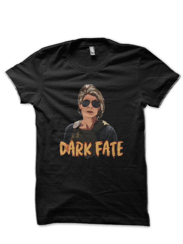 Sarah Connor Dark Fate Black T-Shirt