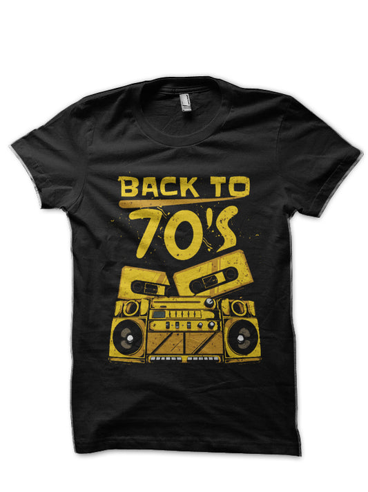 Back To That ’70s Black T-Shirt