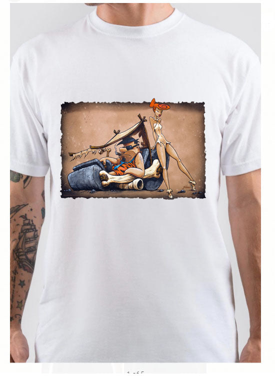 The Flintstones Go Lowbrow T-Shirt