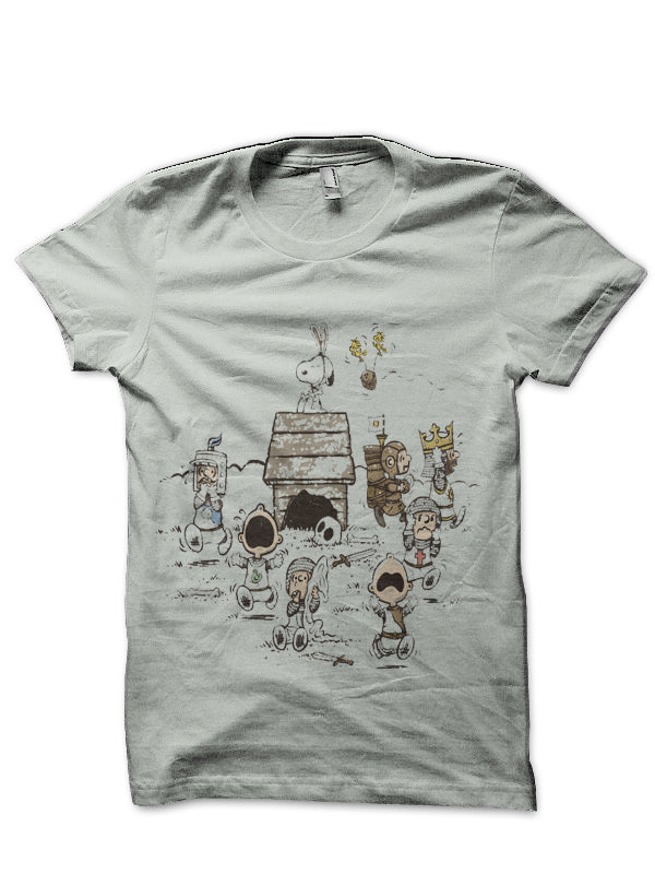 The Killer Beagle of Caerbannog Grey T-Shirt