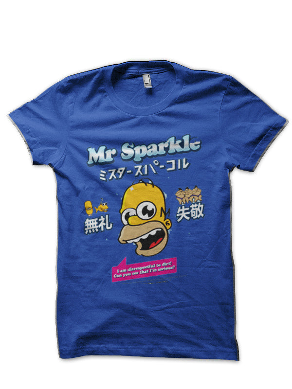 Mr Sparkle – ’19 The Simpsons Royal Blue T-Shirt