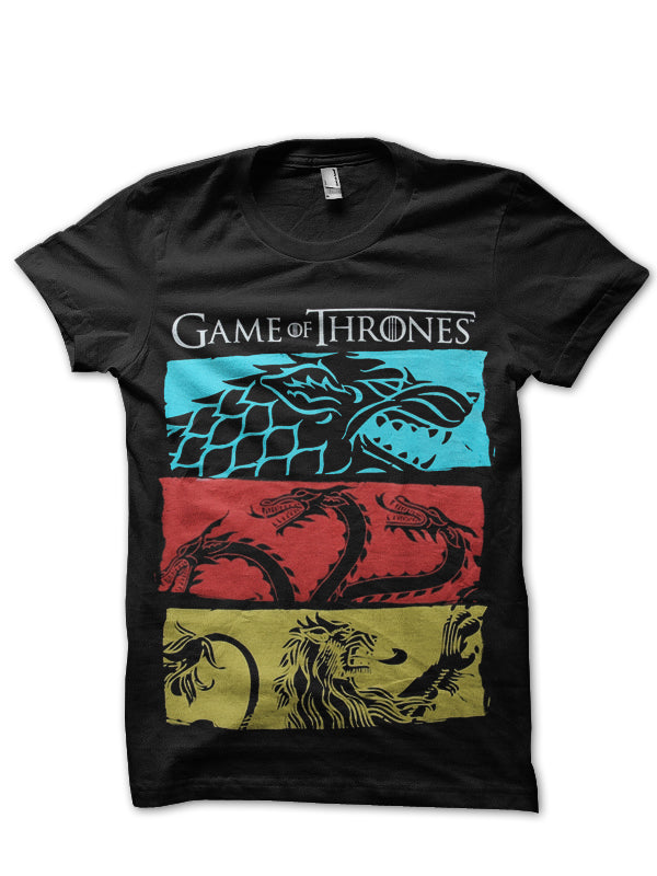 Three Houses Black T-Shirt