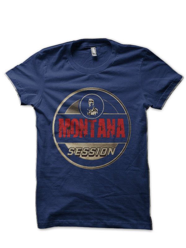 Tony Montana Session Navy Blue T-Shirt