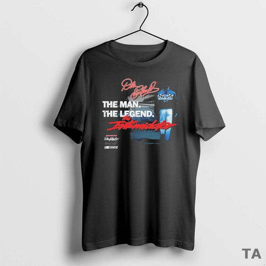 Top Dale Earnhardt Checkered Flag Sports The Man The Legend The Intimidator Legend Nascar Signature