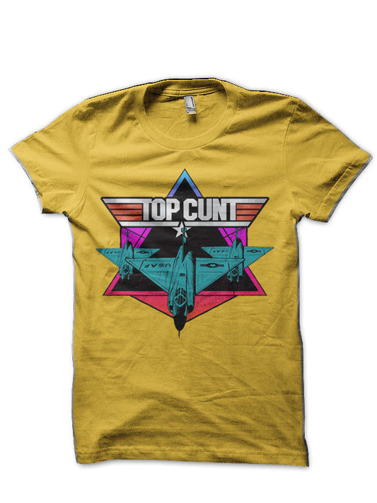 TOP CUNT Yellow T-Shirt