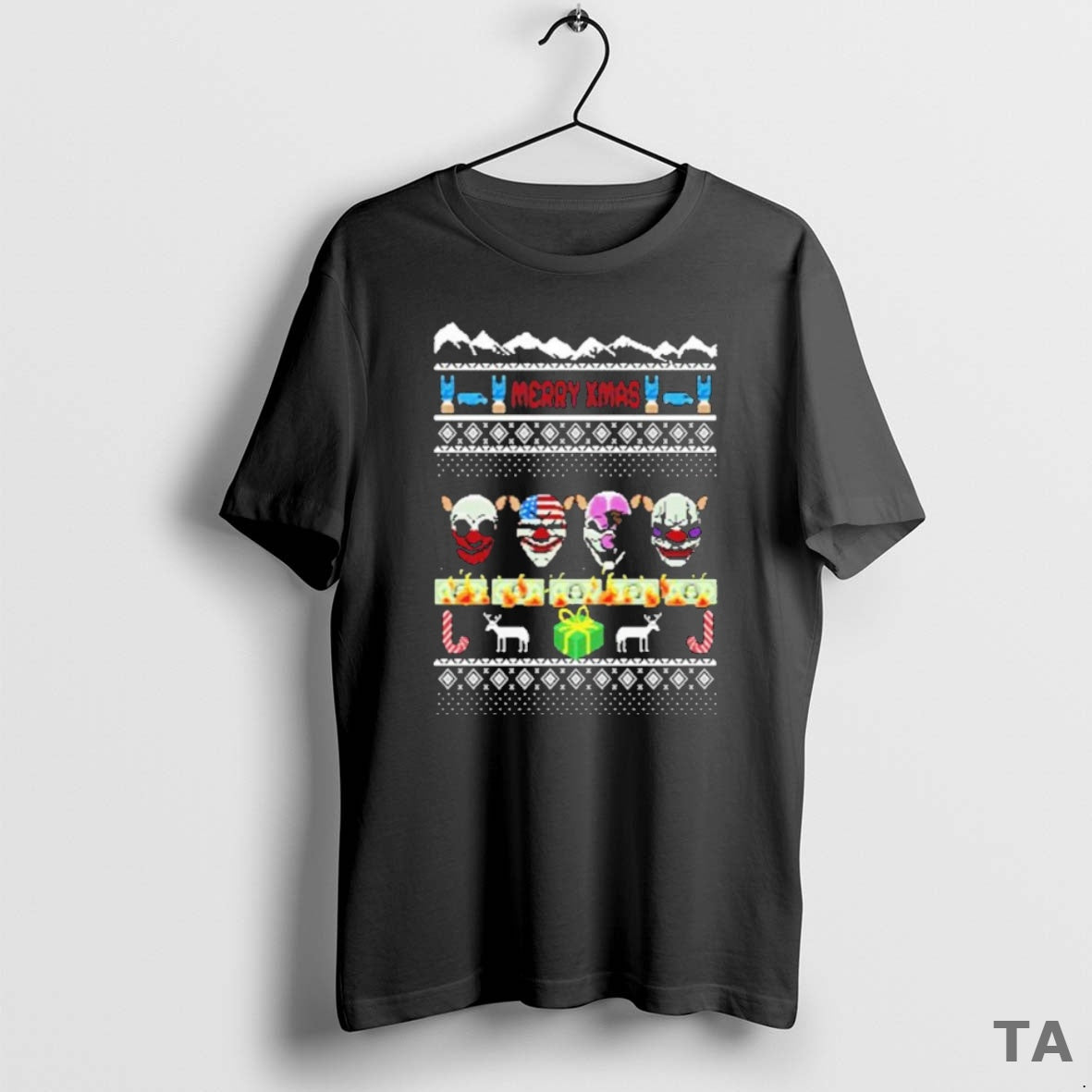 Top Merry Xmas Payday Ugly Christmas T Shirt Sweater