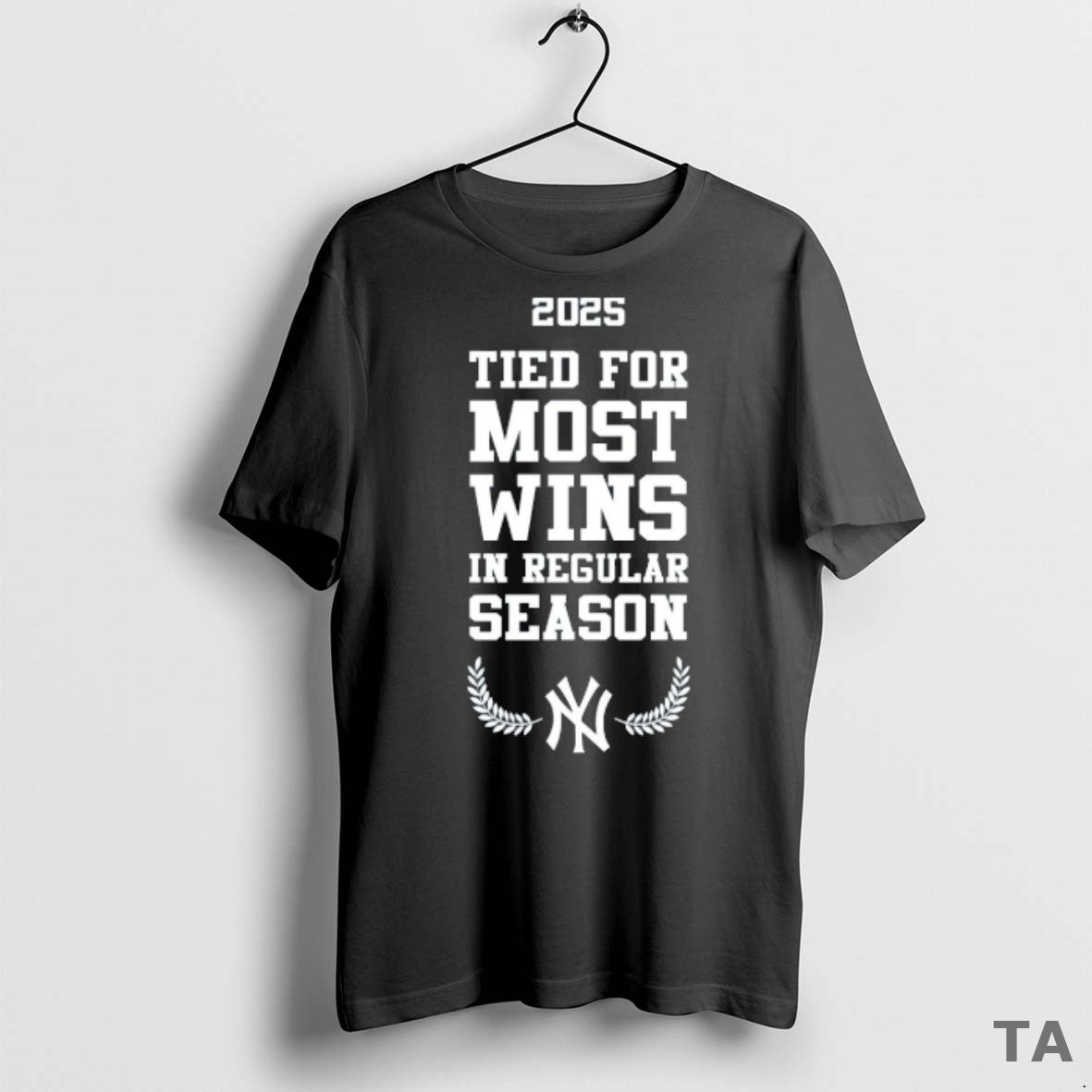 Top New York Yankees Mlb Tied For Most Wins In Regular Season 2025 Logo