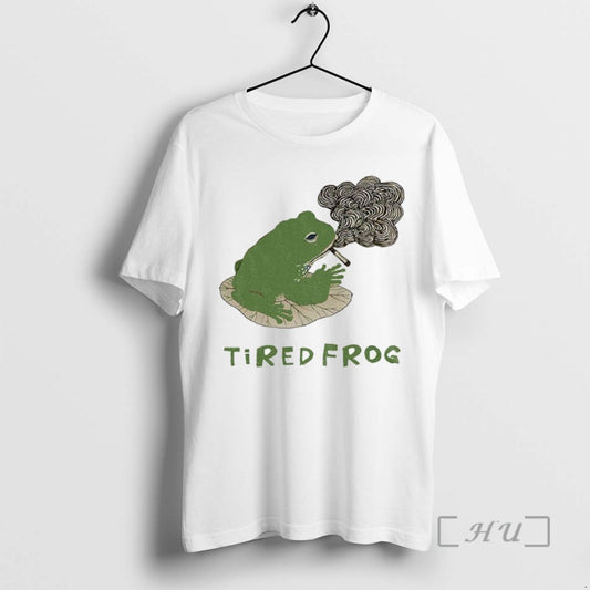 Trending Tired Japanese Frog Smoking Funny Meme