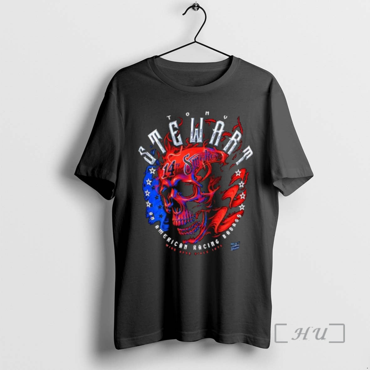 Trending Tony Stewart Americana 14th Smoke Skull Graphic