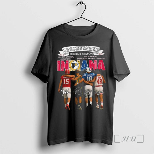 Trending Undefeated Perfect Season Indiana City Sports 16 0 32 0 Signatures Premium T Shirts