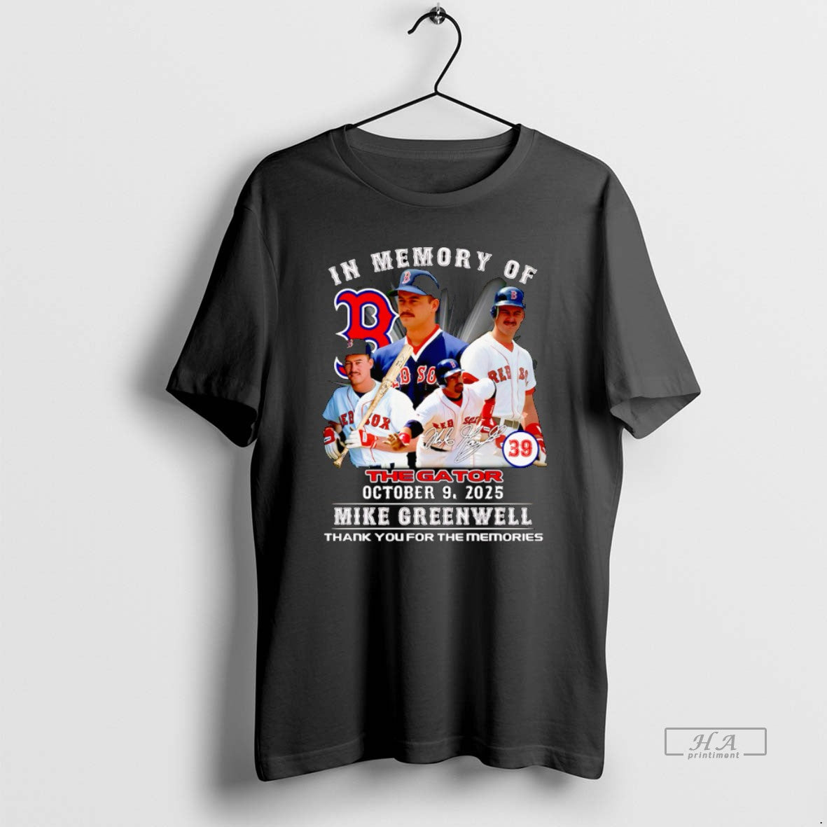 Trendy In Memory Of The Gator October 9 2025 Mike Greenwell Thank You For The