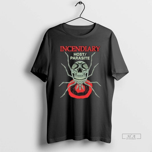 Trendy Incendiary Host Parasite Spider Skull Shirts