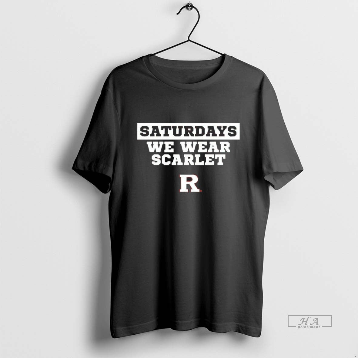 Trendy Saturdays We Wear Scarlet Rutgers Scarlet Knights Blackshirt