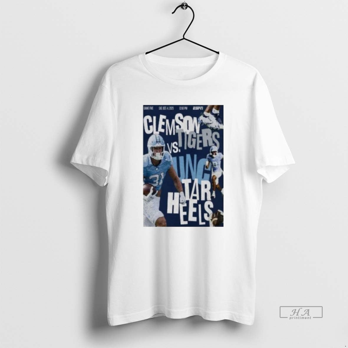 Trendy Unc Tar Heels Clemson Vs Tigers Oct 4 2025