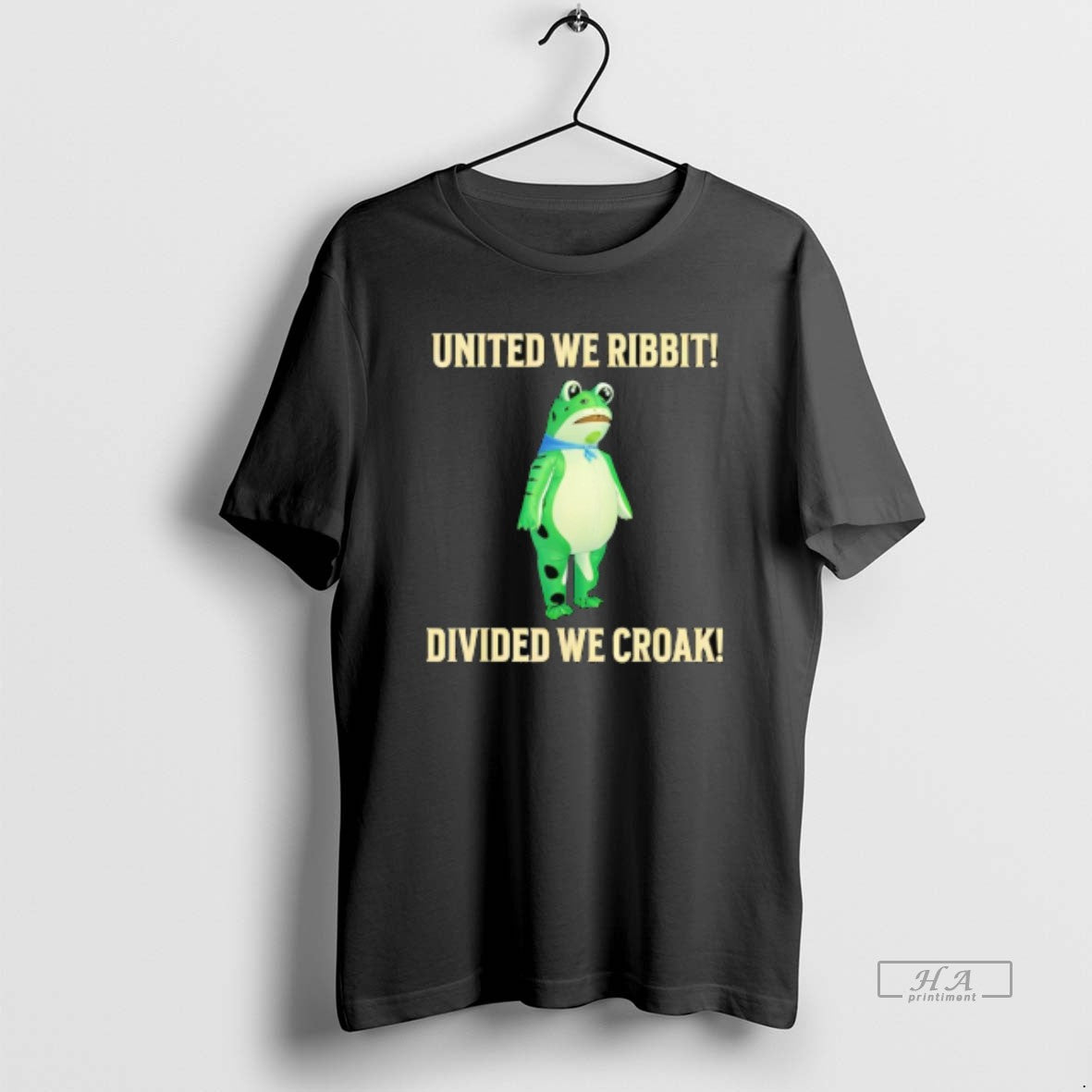 Trendy United We Ribbit Divided We Croak Frog Of Portland