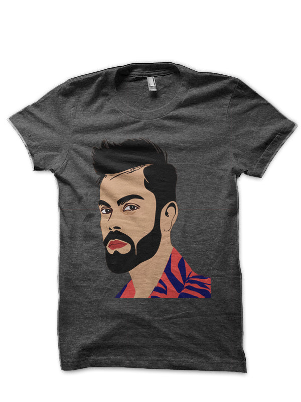 Virat Kohli Charcoal Grey T-Shirt