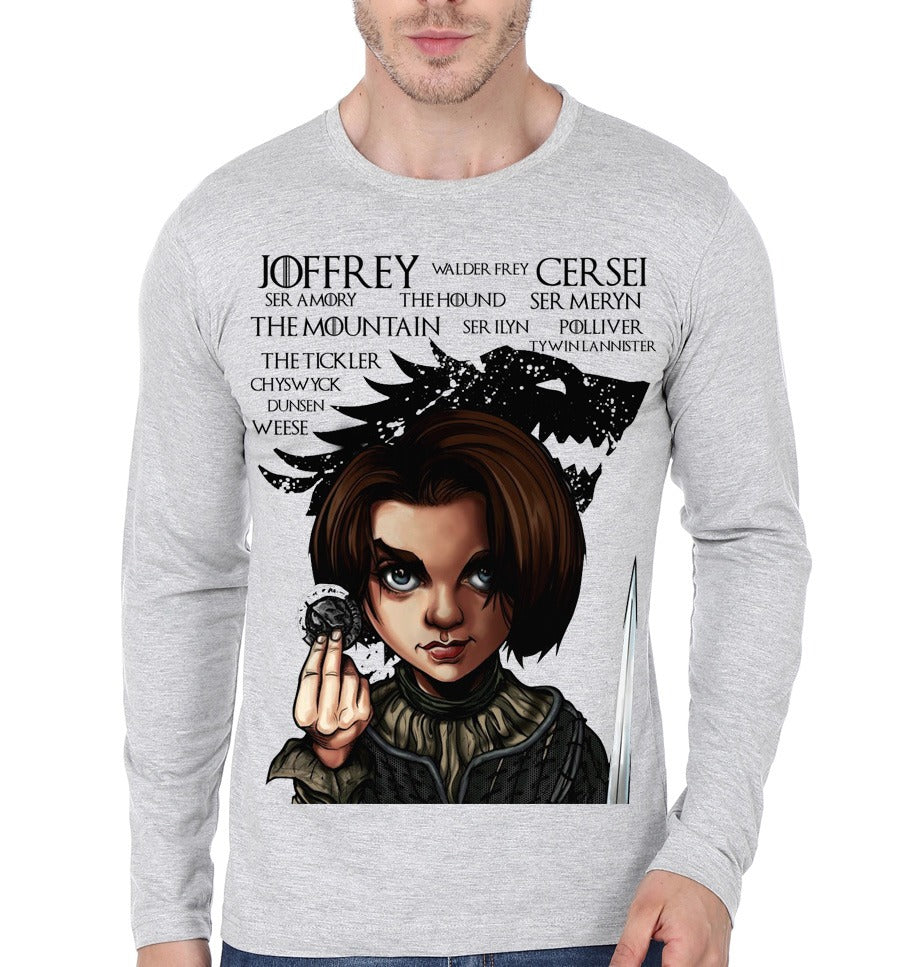 Arya Stark Grey Full Sleeve Tee