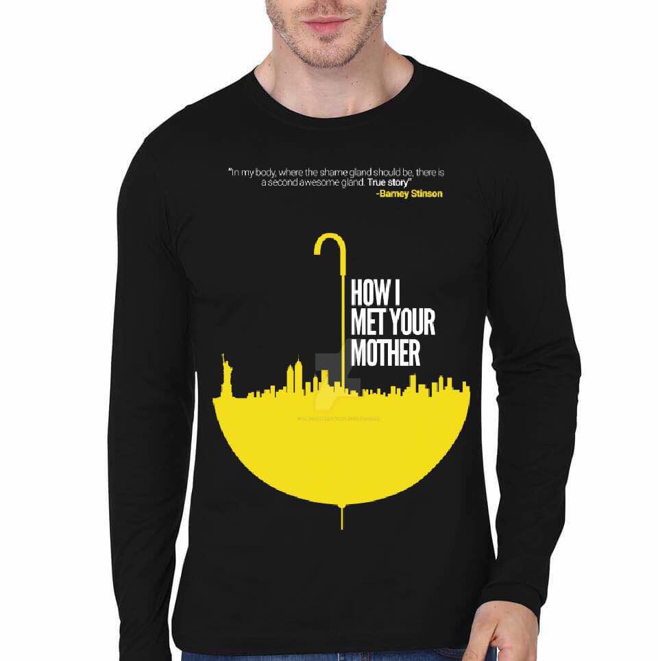 How I Met Your Mother Black Full Sleeve T-Shirt