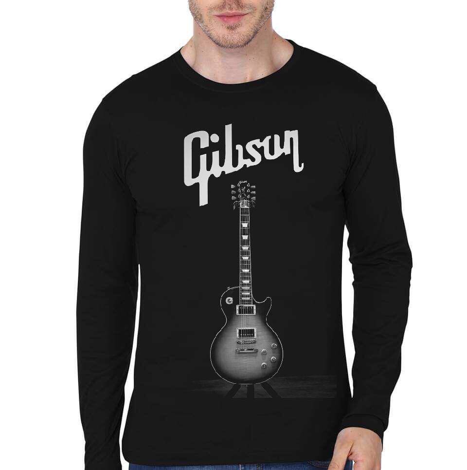 Gibson Guitar Black Full Sleeve T-Shirt