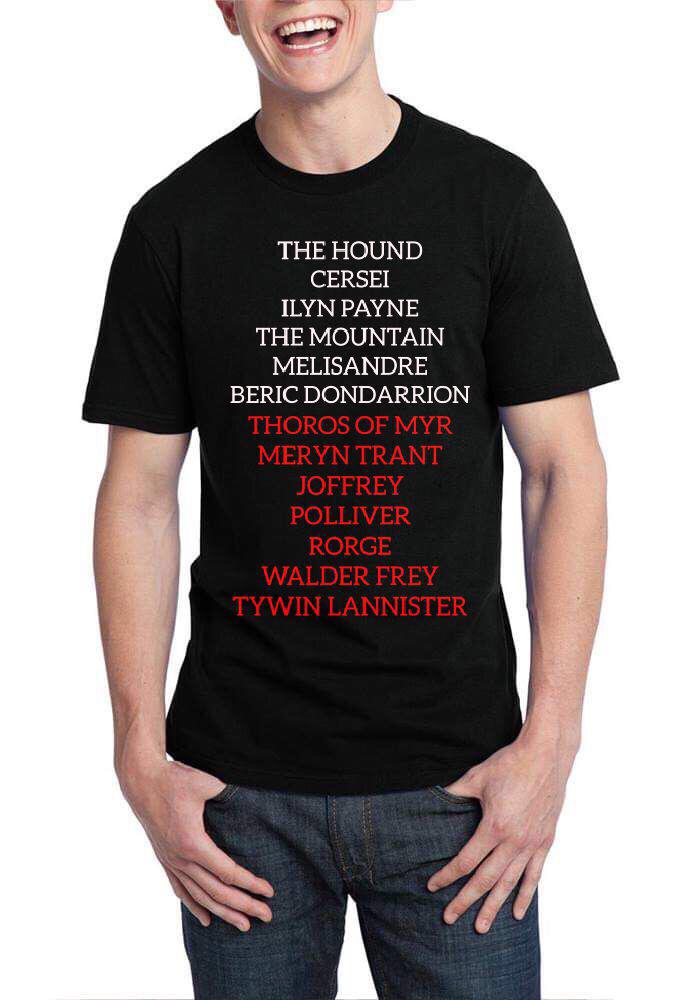 Arya Stark’s List Black T-Shirt