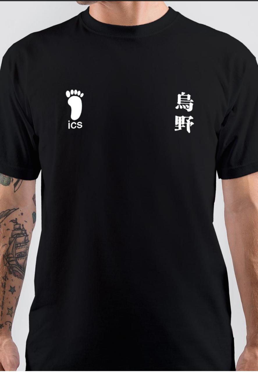 Chinese printed Black T-Shirt
