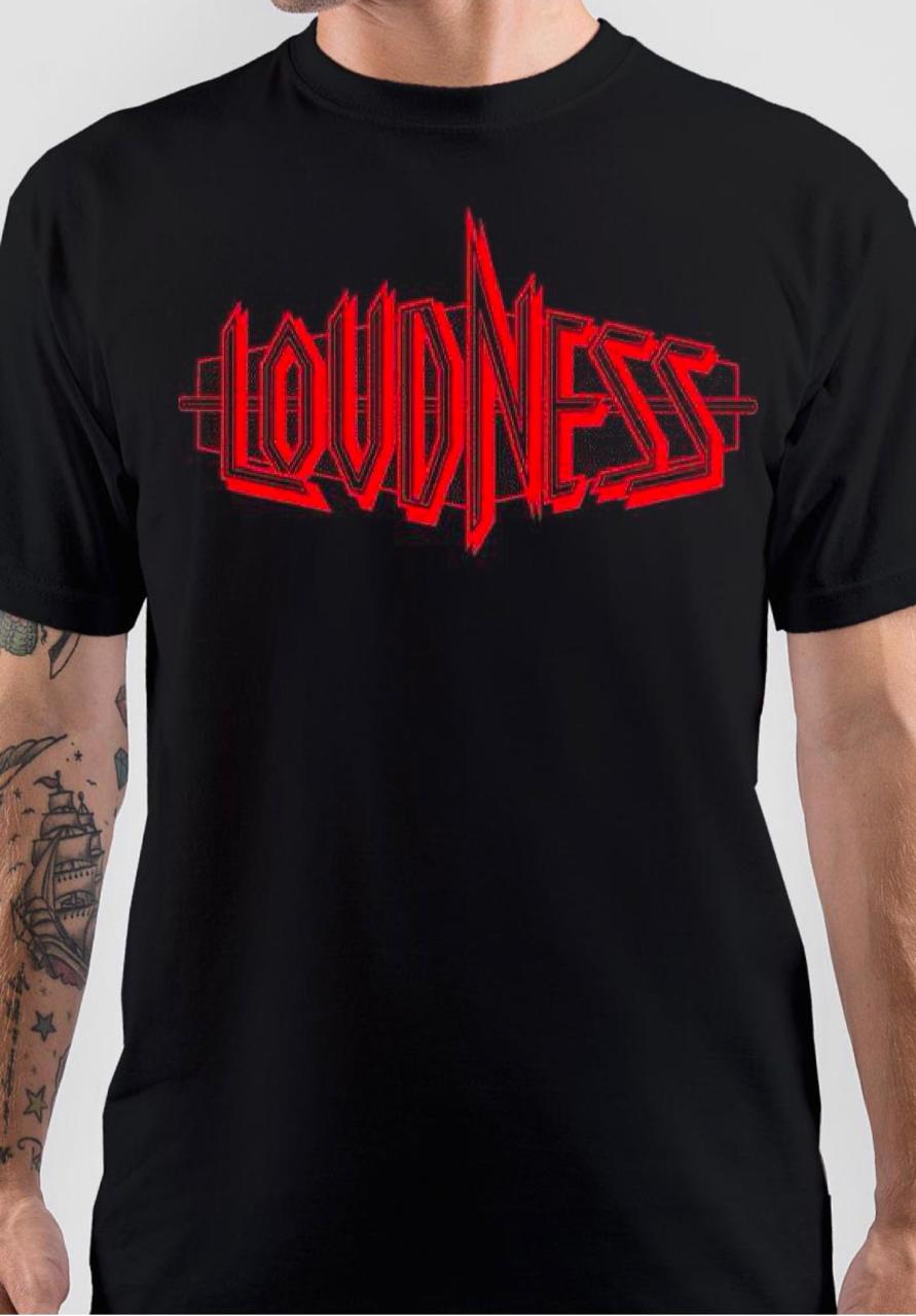 Loudness Printed Black T-Shirt