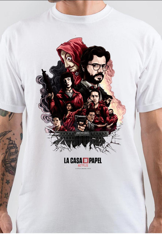Money Heist White T-Shirt
