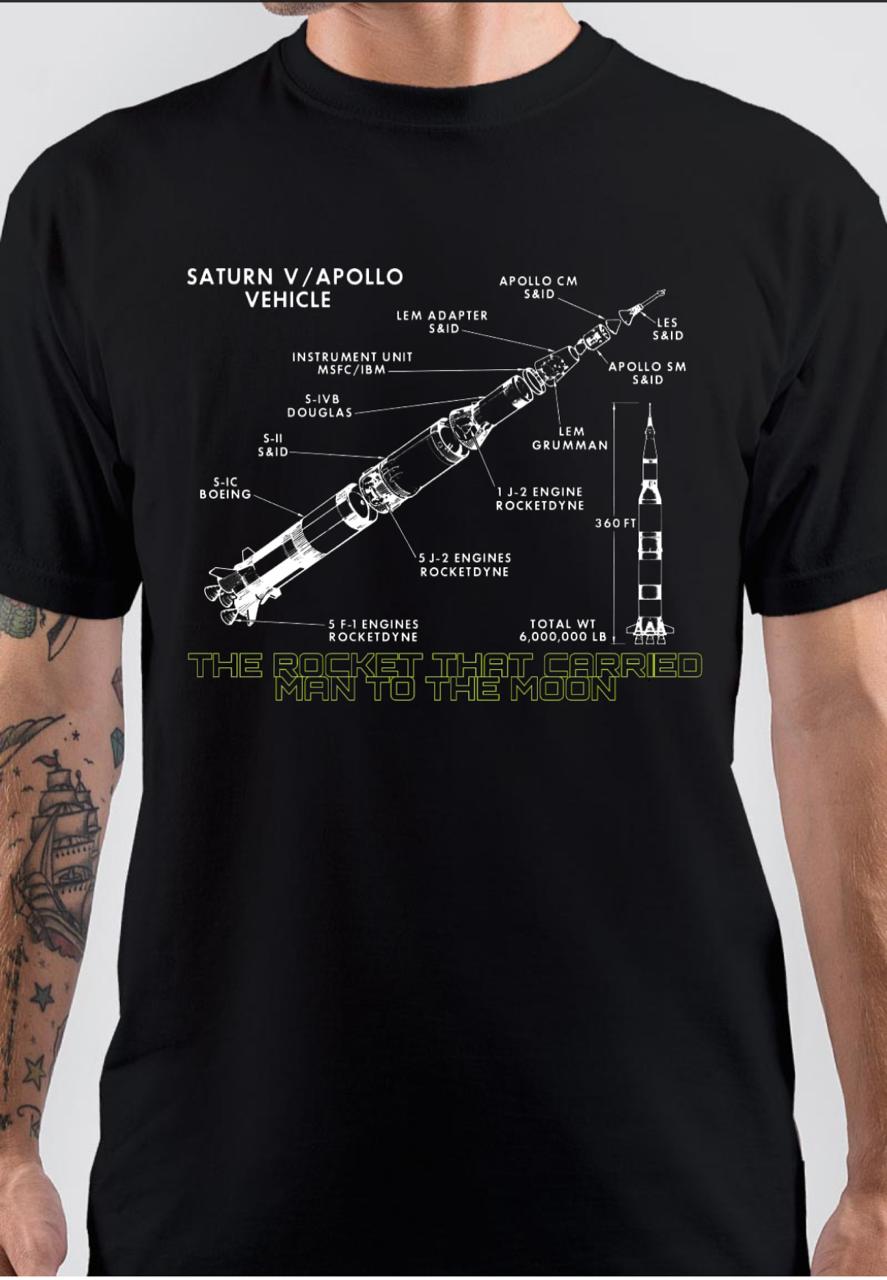 Saturn V/ Apollo Vechile T-Shirt