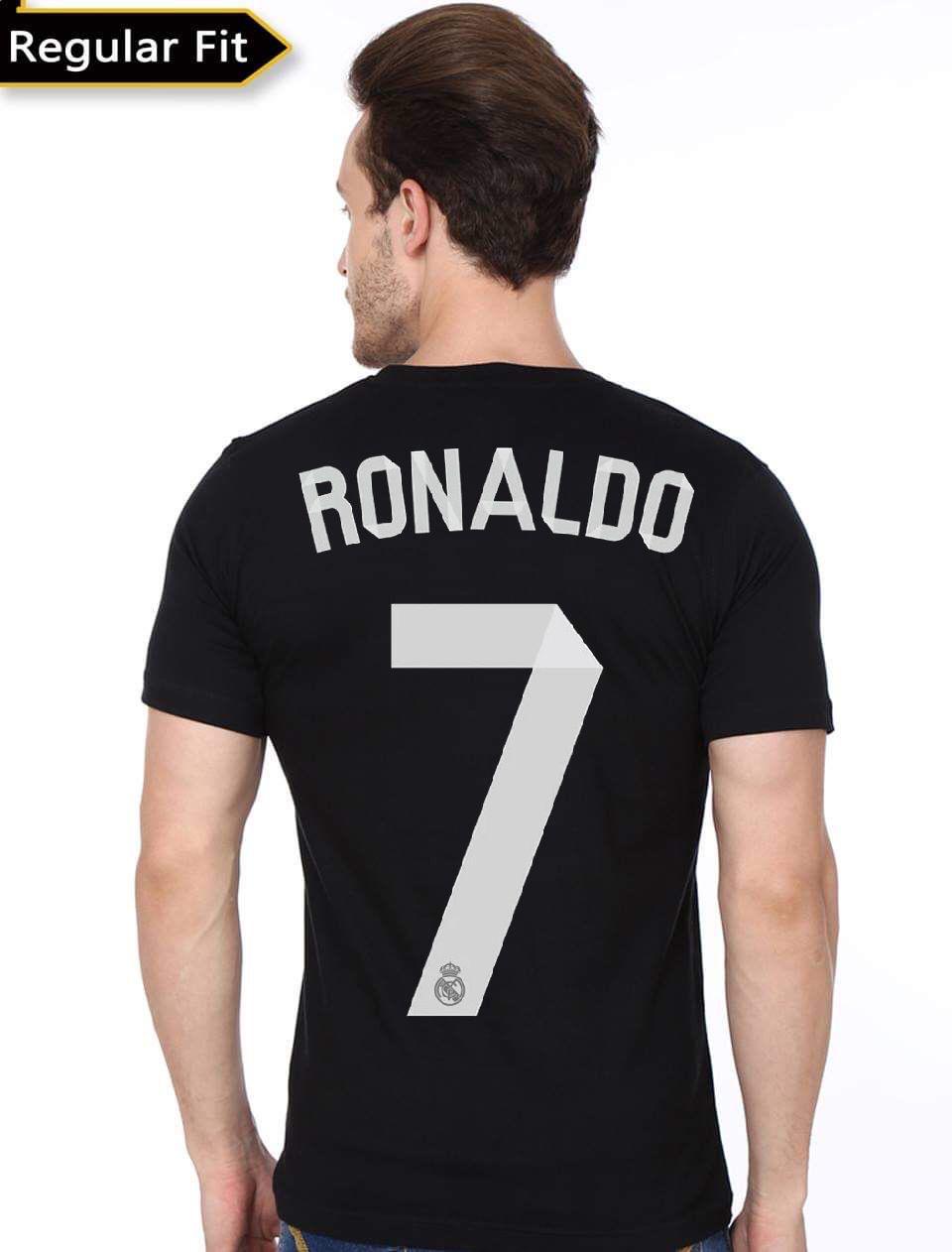 Ronaldo Half Sleeve Black T-Shirt