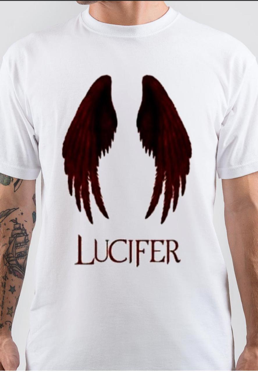 LUCIFER WINGS WHITE TSHIRT