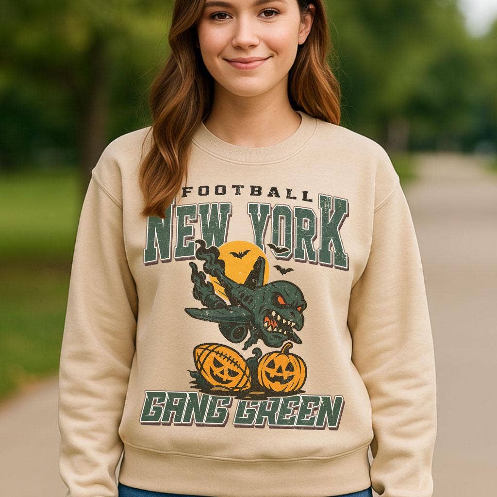 Vintage Style New York Spooky Halloween Football Shirt