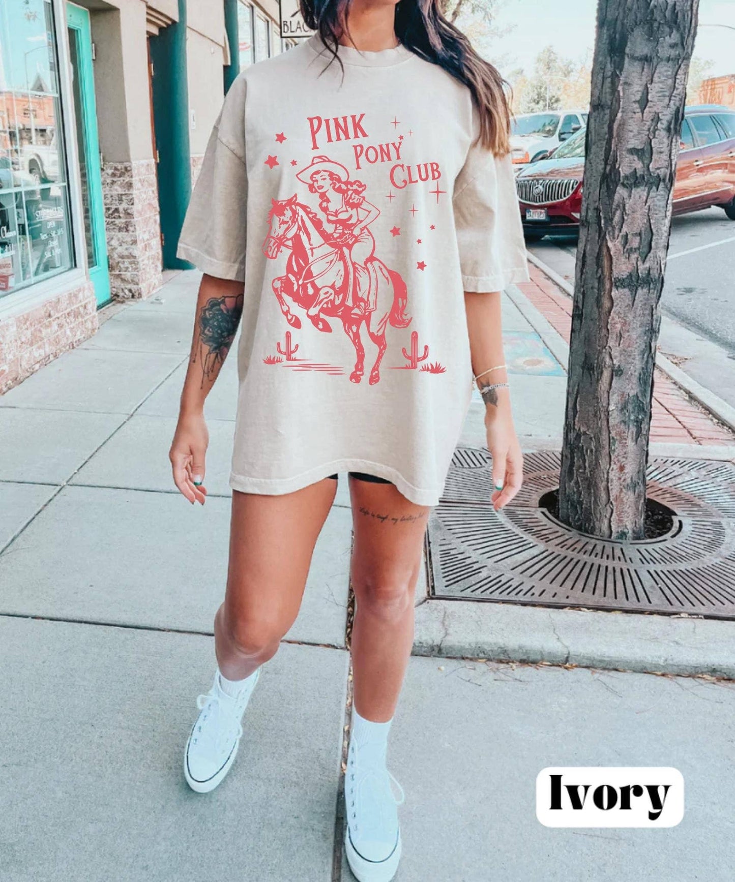 Pony Club Western Tee Oversized Chappell Club T-Shirt