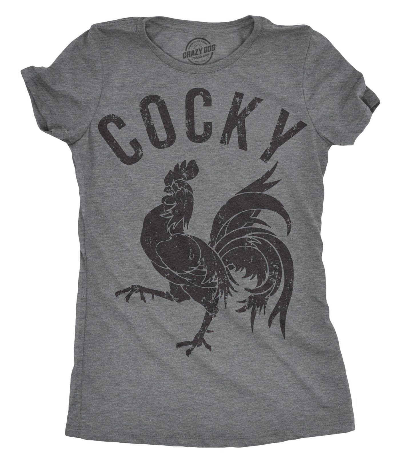 Cocky Women's Tshirt Animal Graphic Tee Western Plus Size