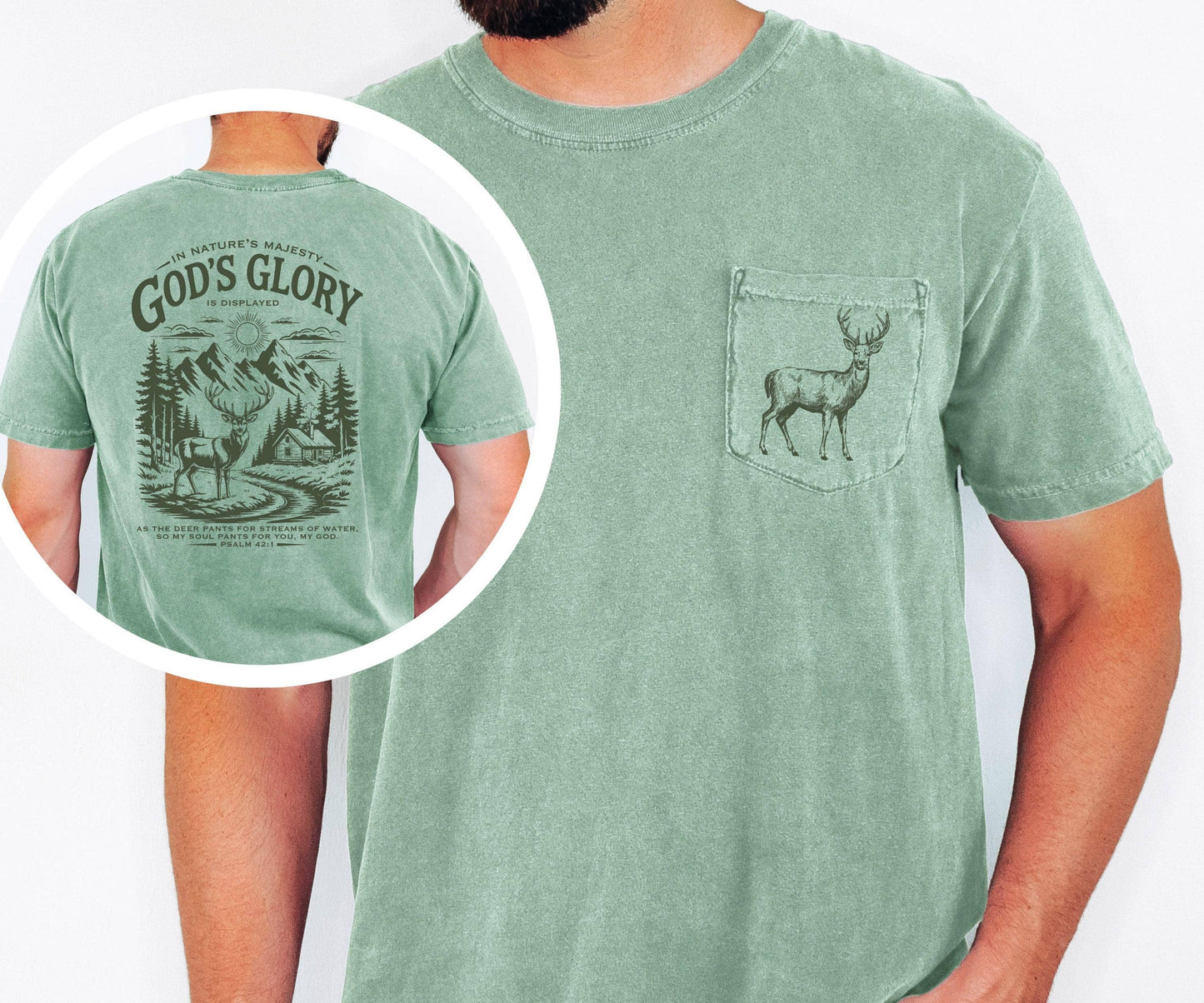 God's Glory Nature Psalm 42 Hunting Outdoor Faith Shirt