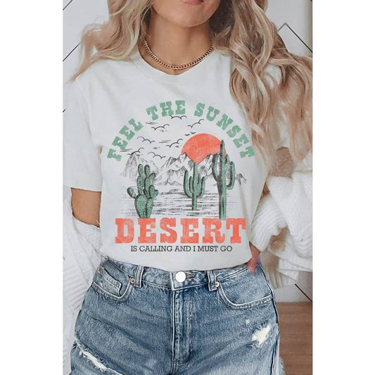 Feel the Sunset Desert Short Sleeve Tee