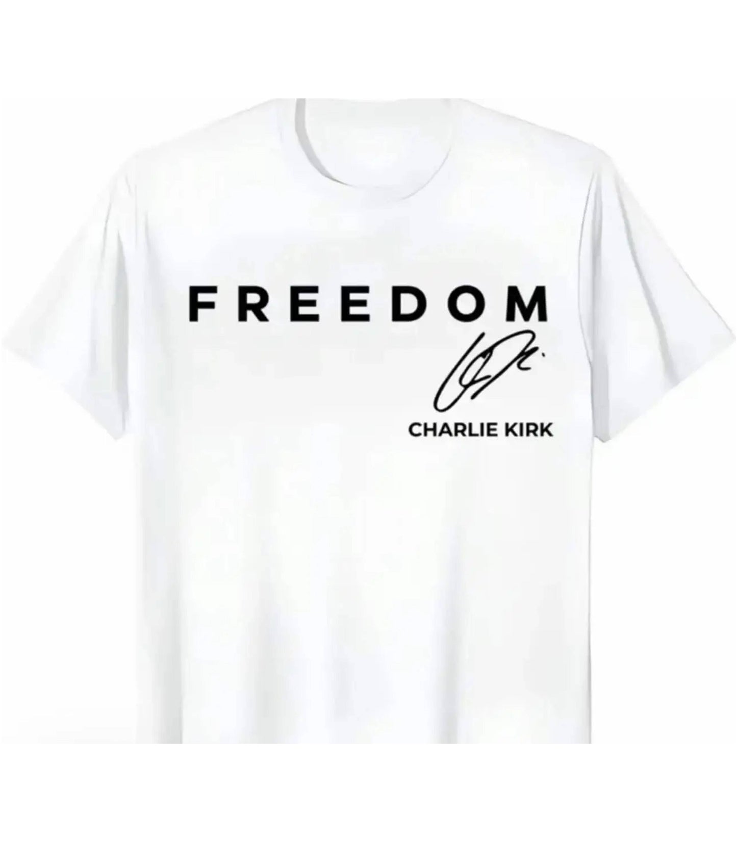 Charlie Kirk "Freedom" Signature T-Shirt
