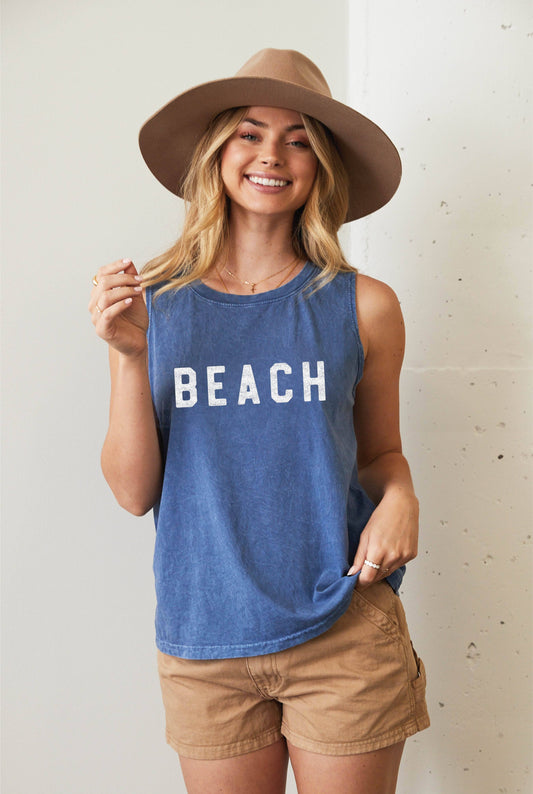 Beach Mineral Graphic Tank Top