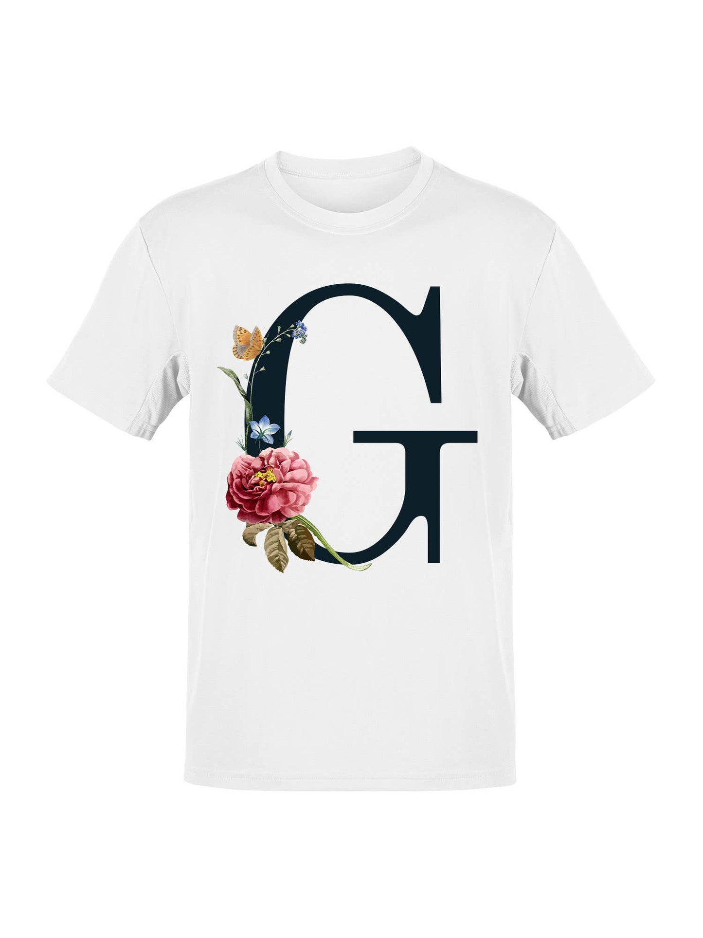 Floral Letter G Design Women's T-Shirt