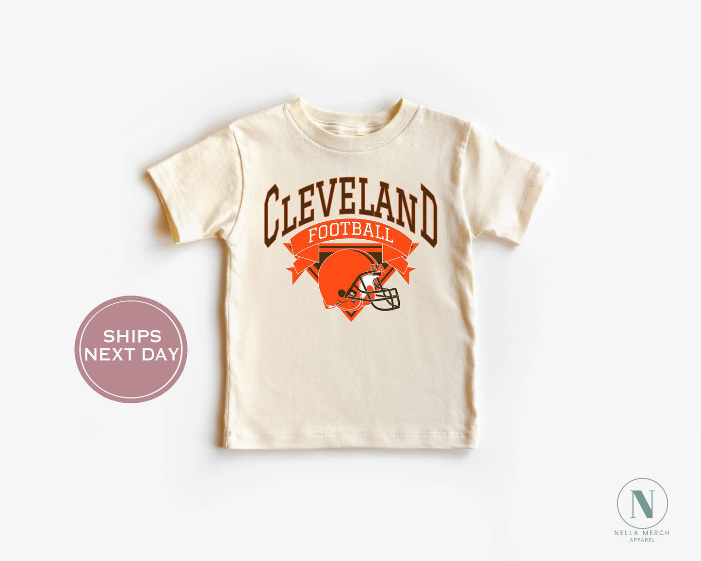Retro Cleveland Football Shirt Vintage Women Toddler Tee