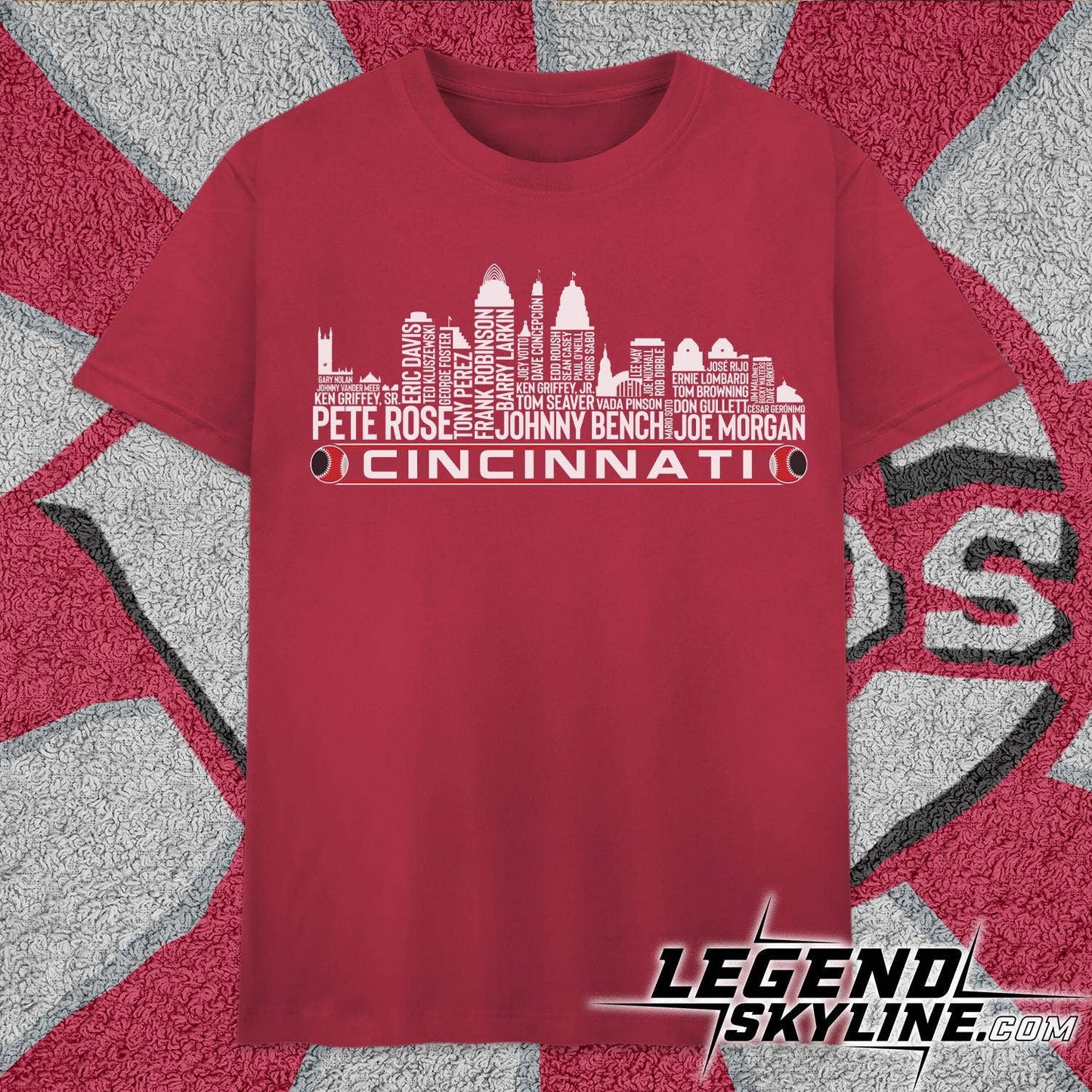 Cincinnati Baseball Legends Skyline Tee