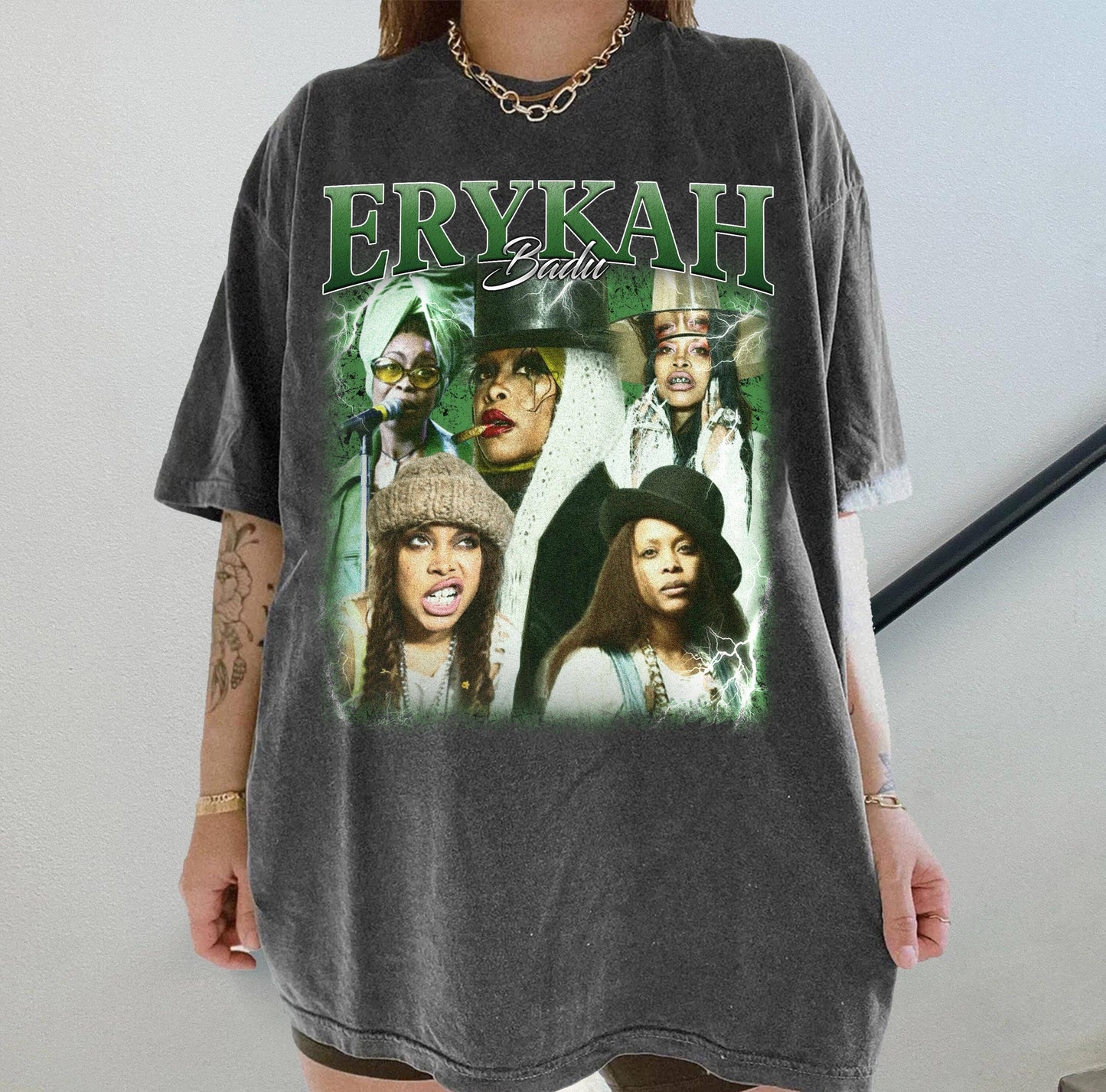 Erykah Badu Retro Fan Shirt Vintage Bootleg Gift