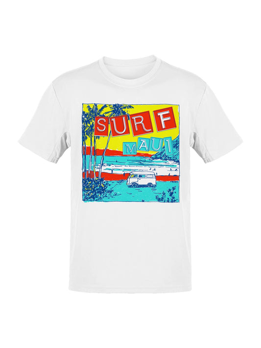 Surf Maui Retro Beach Vibes Men's T-Shirt