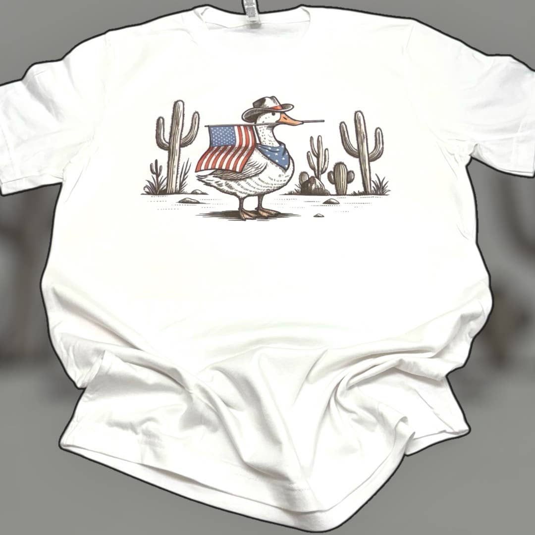 Goose American Flag T-Shirt
